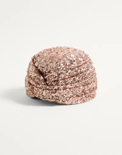 Valentino Sequin-embellished Turban
