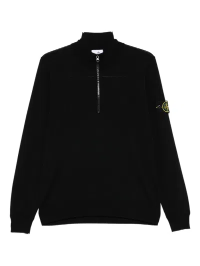 Stone Island Half-zip Wool Sweatet