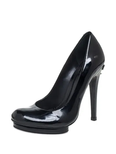 Pre-owned Tory Burch 2024 120mm Leather Pumps In Black