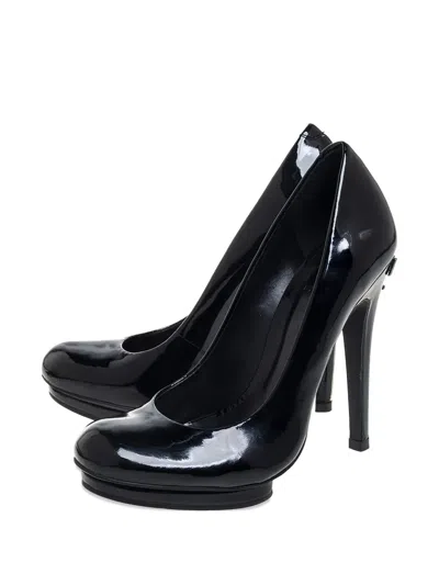 Pre-owned Tory Burch 2024 120mm Leather Pumps In Black