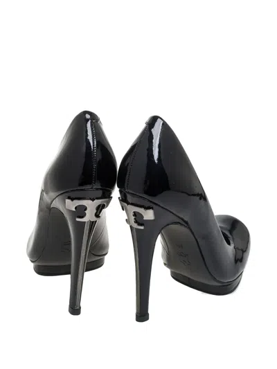 Pre-owned Tory Burch 2024 120mm Leather Pumps In Black