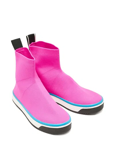 Pre-owned Marc Jacobs Vintage  Sock Slip-on Sneakers In Pink