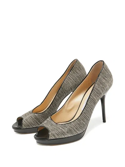Pre-owned Jimmy Choo 105mm Peep-toe Platform Pumps