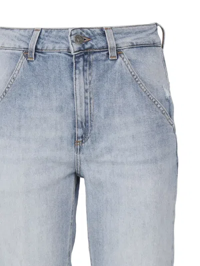 Dondup Five Pockets Straight-leg Jeans In Blue