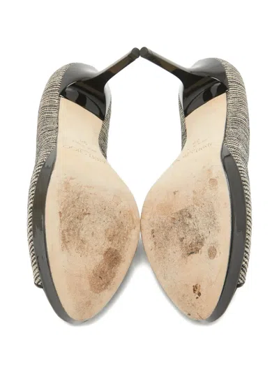 Pre-owned Jimmy Choo 105mm Peep-toe Platform Pumps