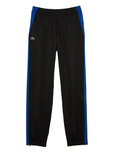 Lacoste Side-stripe Trousers In Black