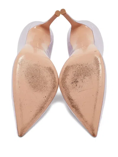 Pre-owned Gianvito Rossi  105mm Leather Pumps In Purple