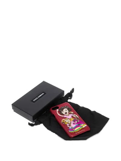 Pre-owned Dolce & Gabbana Family Leather Iphone 6 Phone Case