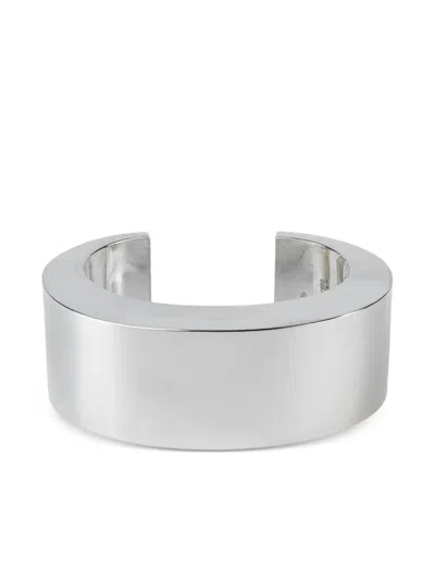Parts Of Four Sterling-silver Crescent Bracelet In Metallic