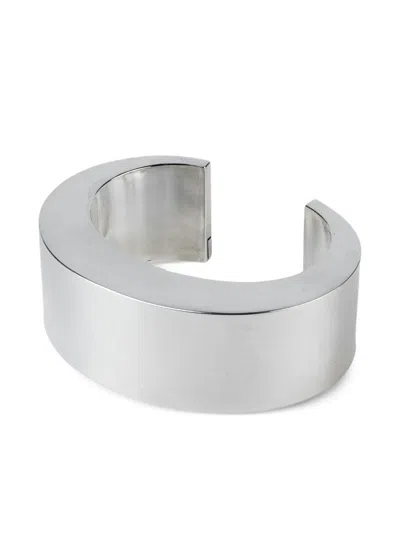 Parts Of Four Sterling-silver Crescent Bracelet In Metallic