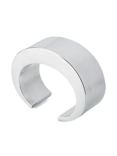 Parts Of Four Sterling-silver Crescent Bracelet In Metallic