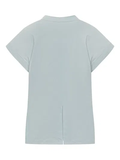 K-way V-neck Short-sleeved T-shirt In Blue