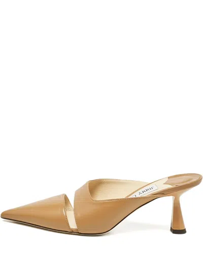 Pre-owned Jimmy Choo 100mm Zalea Pointed-toe Mules