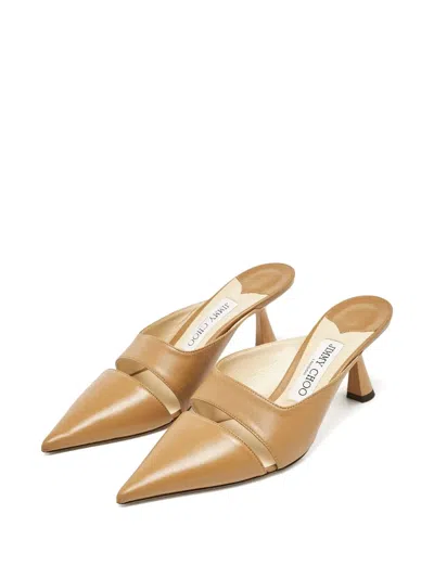 Pre-owned Jimmy Choo 100mm Zalea Pointed-toe Mules