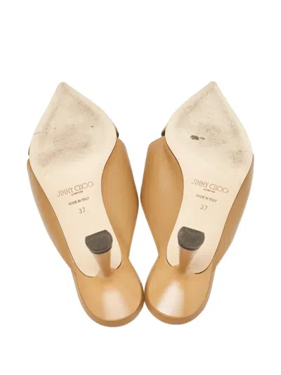 Pre-owned Jimmy Choo 100mm Zalea Pointed-toe Mules