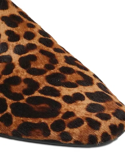 Pre-owned Jimmy Choo Leopard-print Slides In Brown