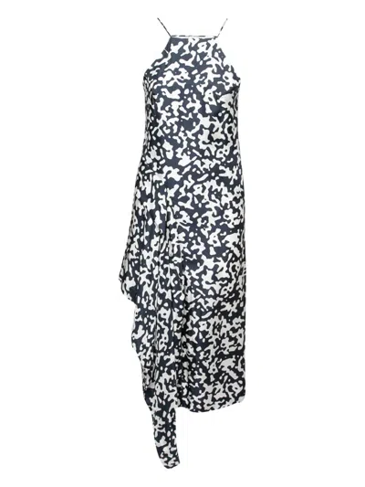 Pre-owned Josh Goot  Abstract-print Silk Dress