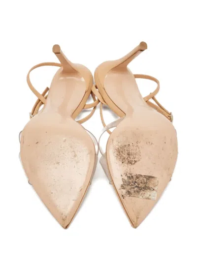 Pre-owned Gianvito Rossi  120mm Stark Sandals In Neutral