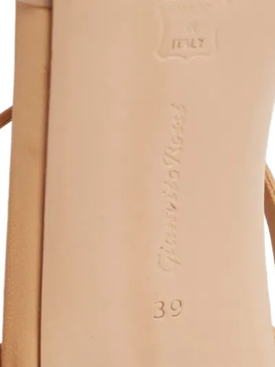 Pre-owned Gianvito Rossi  120mm Stark Sandals In Neutral