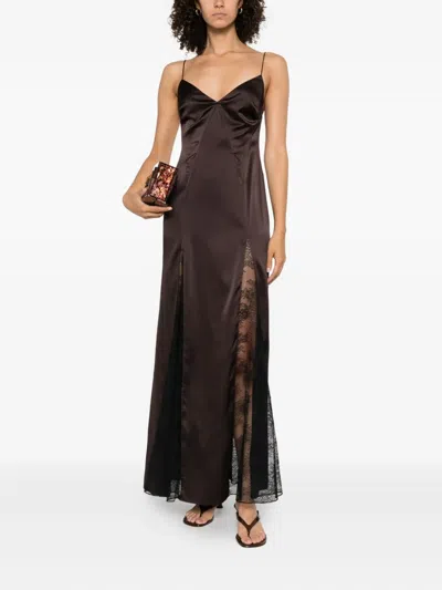 Staud Trinity Lace-insert Maxi Dress