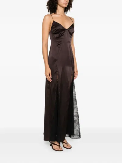 Staud Trinity Lace-insert Maxi Dress