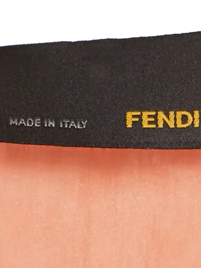 Pre-owned Fendi 2024 Silk Dress In Orange