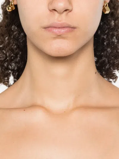 Jacquemus The Nodo Shape-embellished Earrings In Gold