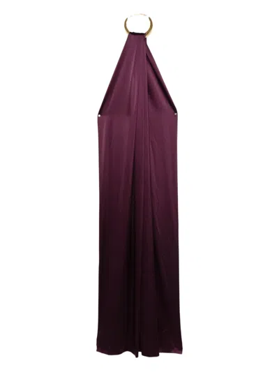 Stephane Rolland Ring-neck Maxi Dress In Blue