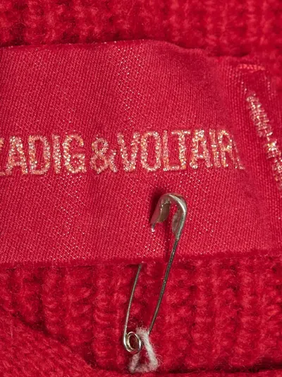 Pre-owned Zadig & Voltaire Ribbed Lace-up Sweater