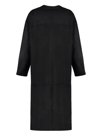 Salvatore Santoro Suede Jacket In Black