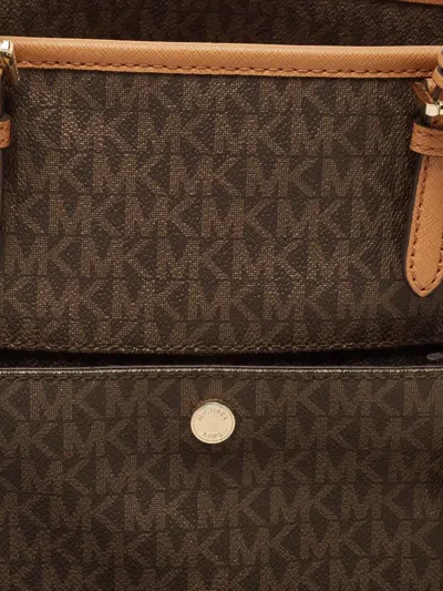 Pre-owned Michael Kors Vintage  Monogram Tote Bag In Brown