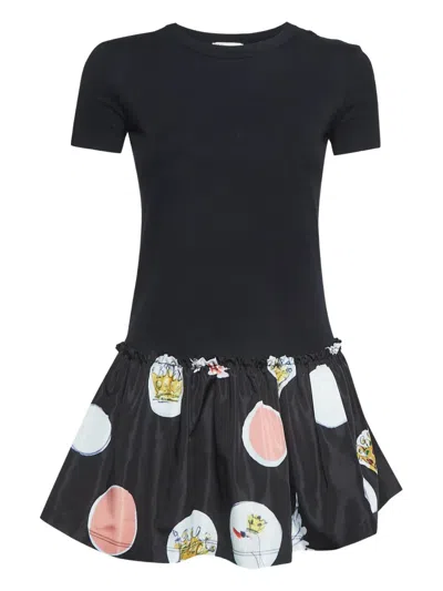 Pre-owned Valentino Cotton Flounce-print T-shirt