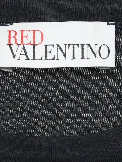 Pre-owned Valentino Cotton Flounce-print T-shirt