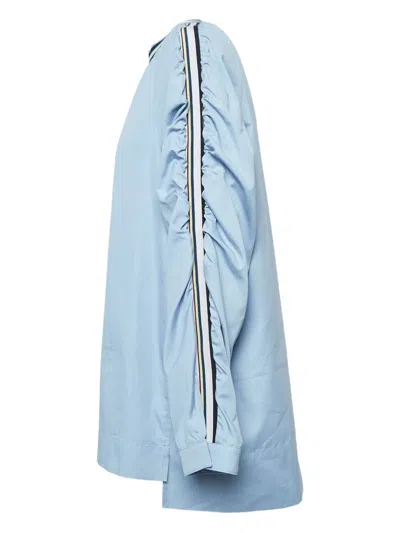 Pre-owned Sportmax Vintage  Striped-detail Top In Blue