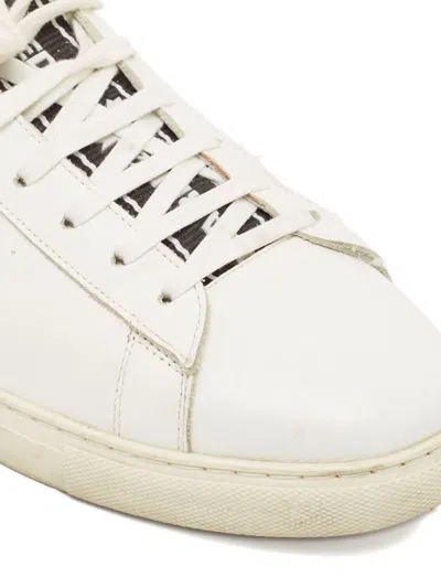 Pre-owned Dsquared2  Leather Sneakers In White