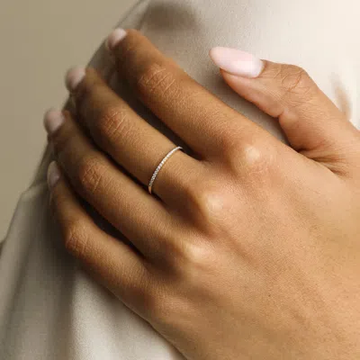 Astrid &amp; Miyu Lab Diamond Pave Ring
