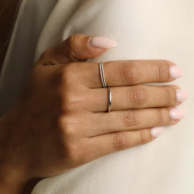 Astrid &amp; Miyu Lab Diamond Pave Ring