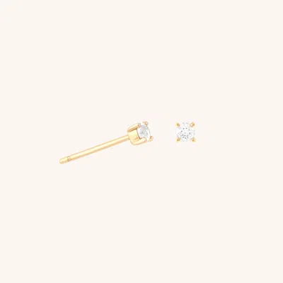 Astrid &amp; Miyu Lab Diamond Round Stone Stud Earrings
