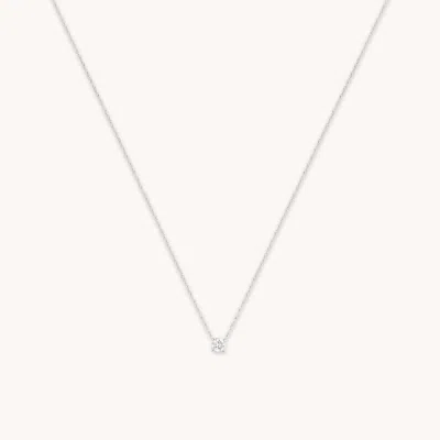 Astrid &amp; Miyu Lab Diamond Stone Pendant Necklace