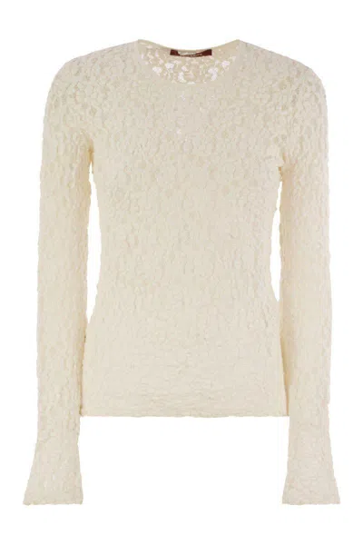 Max Mara Studio Gennaio - Tight-fitting Cloqué Lace Jersey