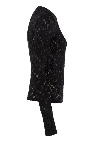 Max Mara Studio Gennaio - Tight-fitting Cloqué Lace Jersey