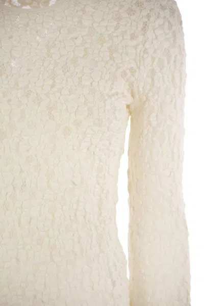 Max Mara Studio Gennaio - Tight-fitting Cloqué Lace Jersey