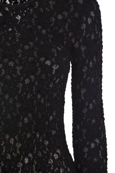 Max Mara Studio Gennaio - Tight-fitting Cloqué Lace Jersey