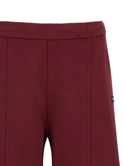 Rotate Birger Christensen Terry Back Joggers In Burgundy