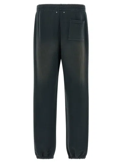 Golden Goose Black Niccol Joggers In Green