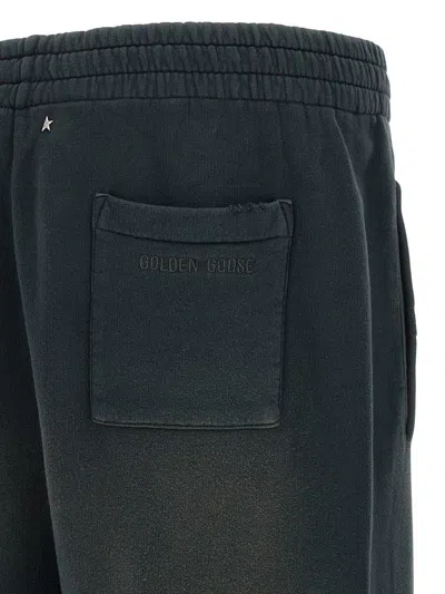 Golden Goose Black Niccol Joggers In Green