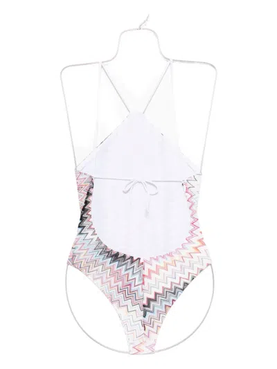 Missoni Zigzag One-piece Swimsuit In Multi
