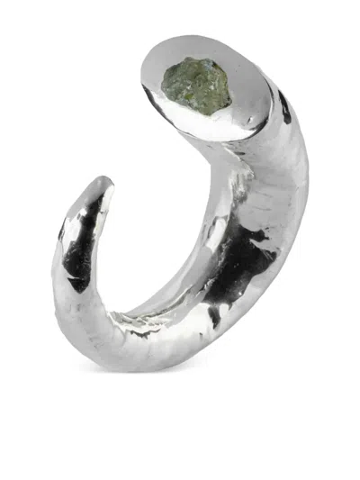 Parts Of Four Giant Horn Aquamarine Bracelet In Metallic