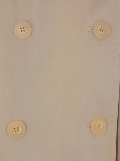 Niccolò Pasqualetti Chain-detail Belted Trench Coat In Neutral