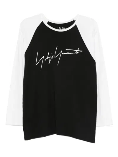 Pre-owned Yohji Yamamoto 2000s Raglan-sleeve Baseball T-shirt